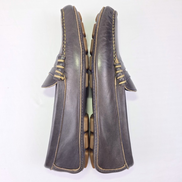 Allen Edmonds Daytona Mens 13B Daytona Gray Leather Driving Penny Loafer 50431 - Picture 7 of 14